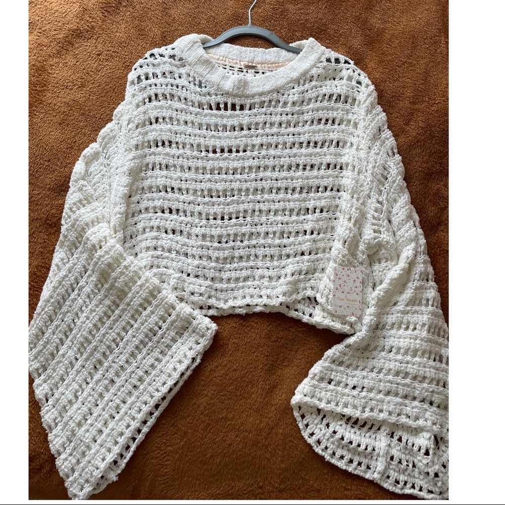 NWOT - Free people crochet top